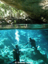 Cenote Dos Ojos by Ernesto Ortega 